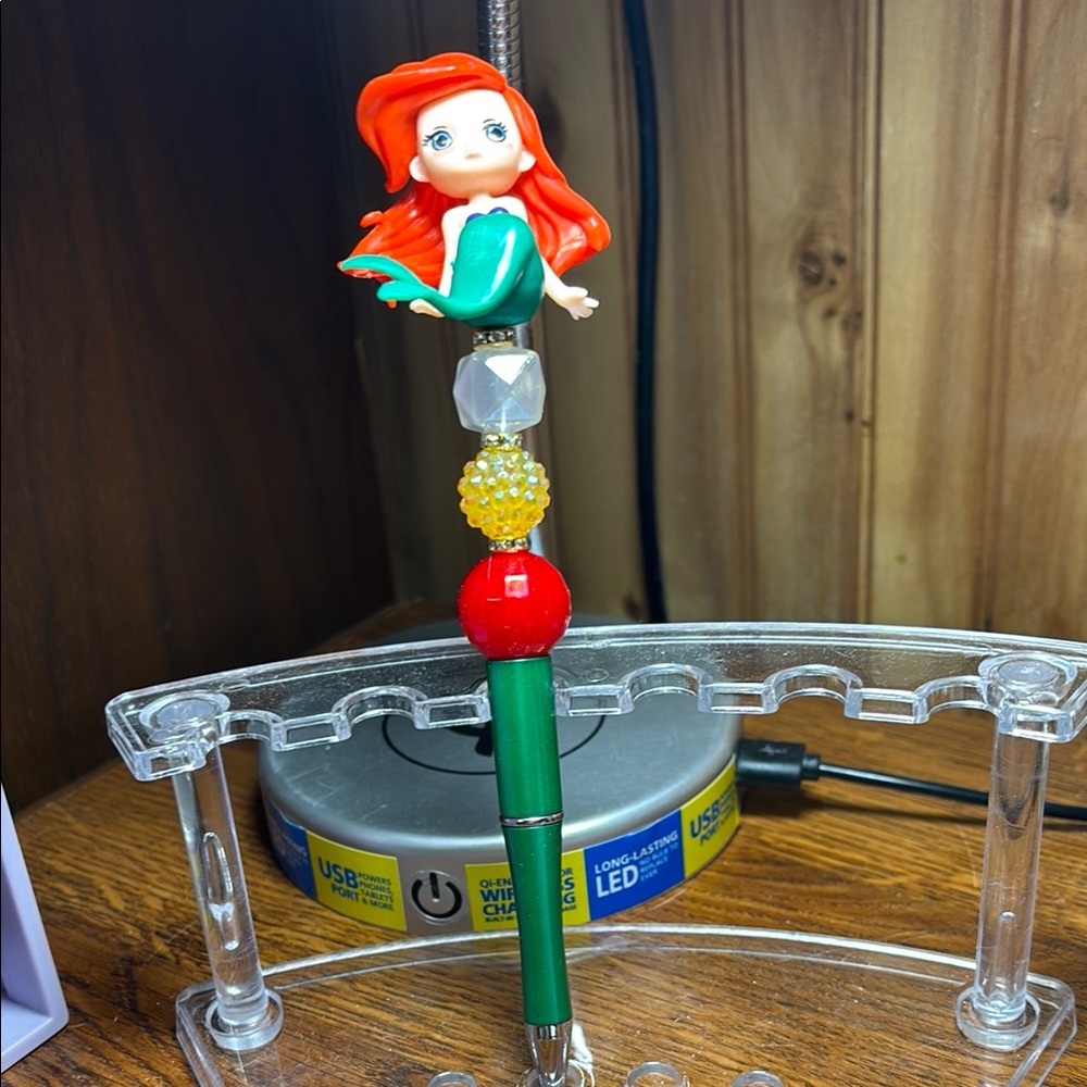 Mermaid Themed pen Red and Green Colors